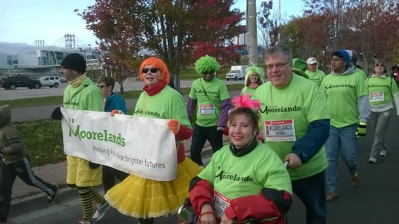 Fundraising for Moorelands at the Scotiabank Toronto Waterfront Marathon