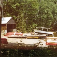 Canoe Bay at Moorelands Camp, 1972. Canoe Bay at Moorelands Camp, 1972.