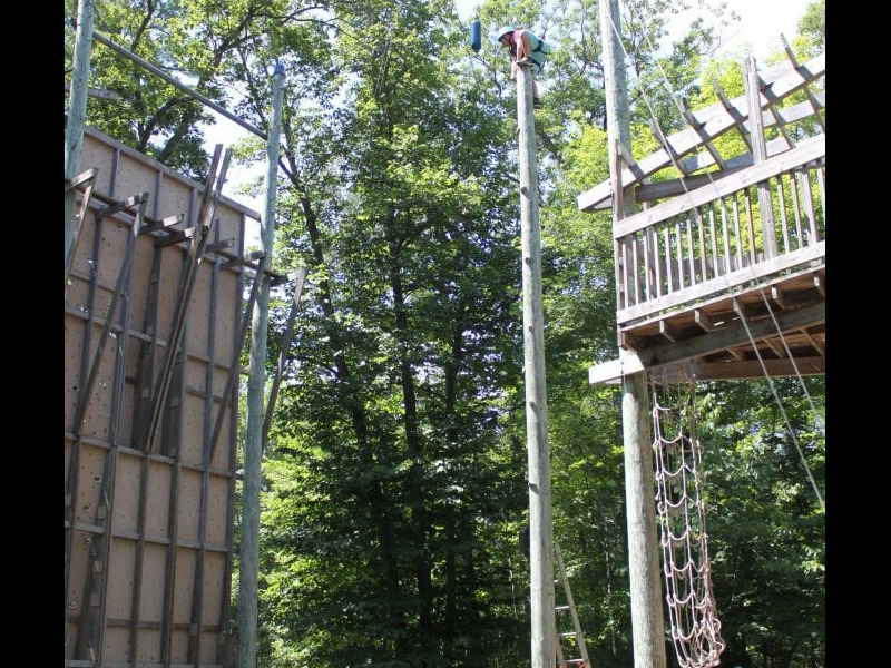 Our High Ropes course is the perfect setting for team building, gaining self confidence, overcoming fears, and developing leadership. camp rentals