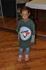 A BLAST kid shows off their Blue Jays shirt