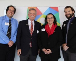 David Borsook, John Shelly, Lynda Tilley, Amos Tilley AGM 2019