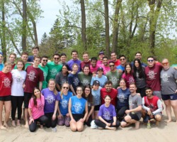 Queens graduates at the Team photos Bay Street Beach Volleyball 2019