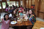 fun in the dining hall Moorelands camp 2019